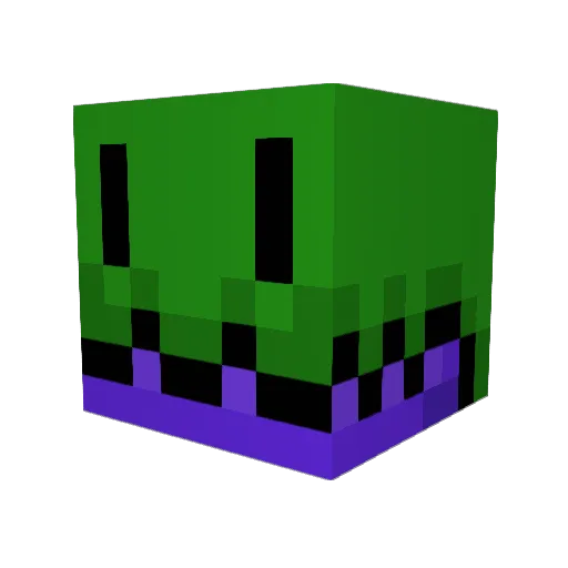 Slasher357 Minecraft avatar head, 3D render