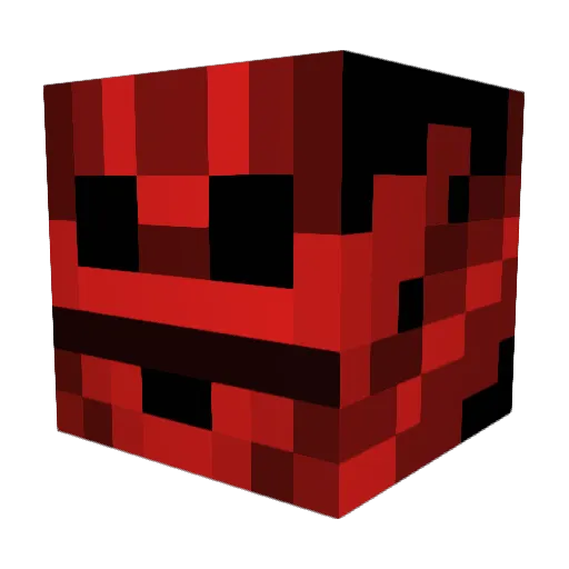 Slasher46 Minecraft avatar head, 3D render
