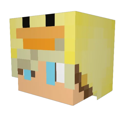 Slasher623 Minecraft avatar head, 3D render