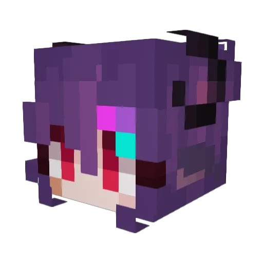 SlasherCrown Minecraft avatar head, 3D render