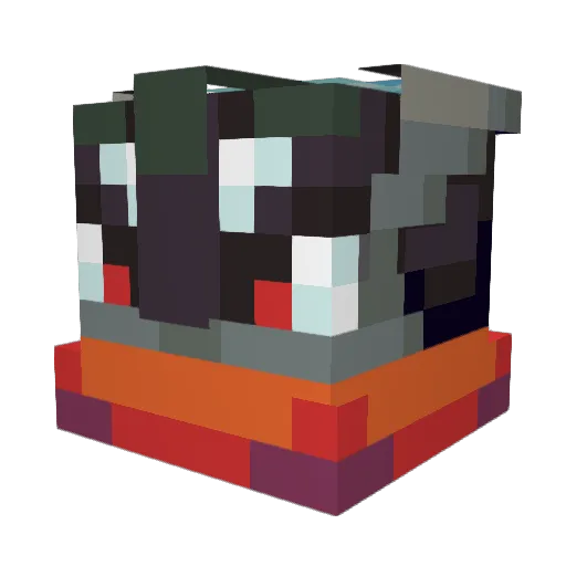 Slashinggg Minecraft avatar head, 3D render