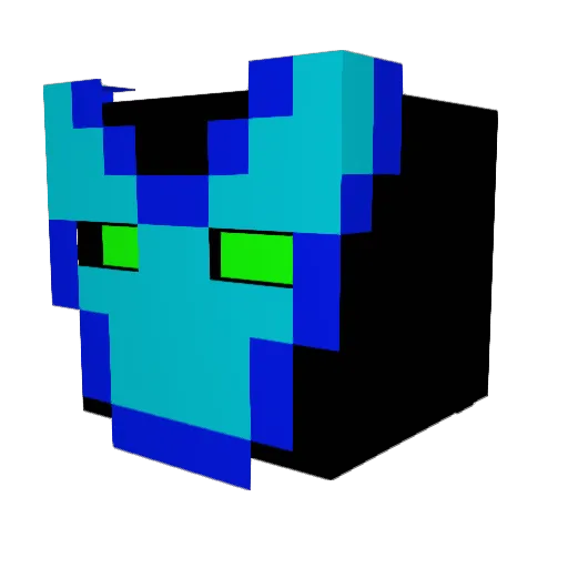 Slashwreck Minecraft avatar head, 3D render