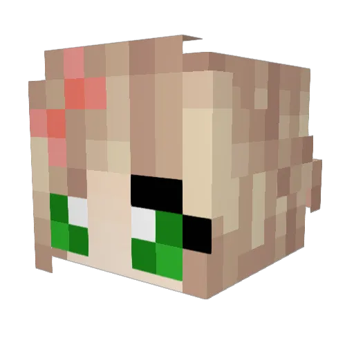 SlashyAAS Minecraft avatar head, 3D render