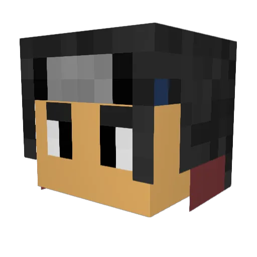Slatchett Minecraft avatar head, 3D render