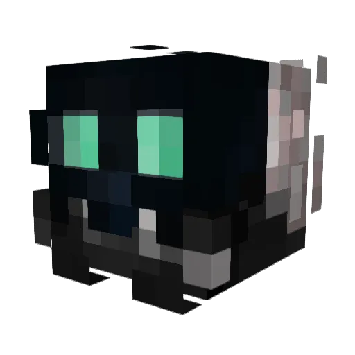 SlateTheGhost Minecraft avatar head, 3D render
