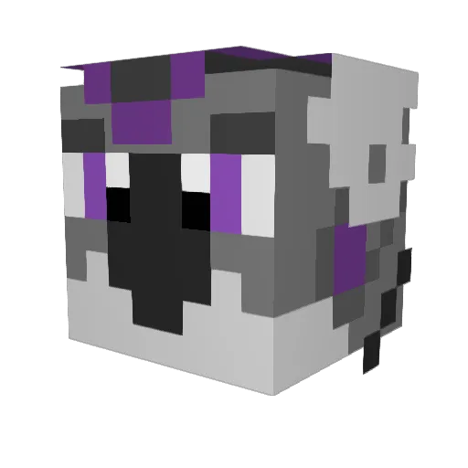 SlateVoidscale Minecraft avatar head, 3D render
