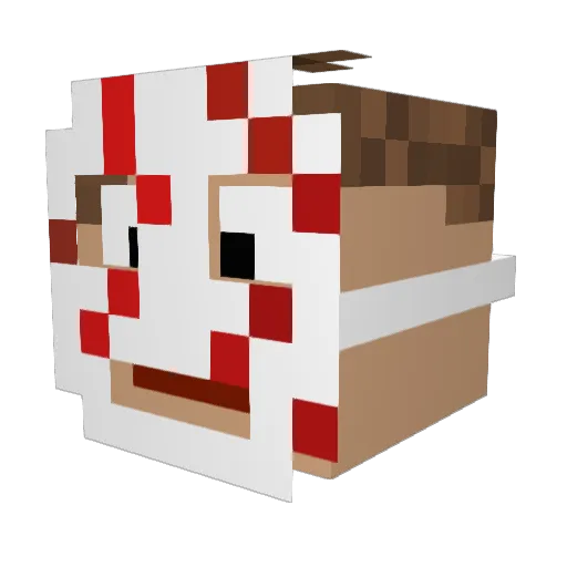 Slaterballa05 Minecraft avatar head, 3D render