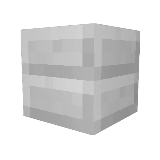 Slates Minecraft avatar head, 3D render