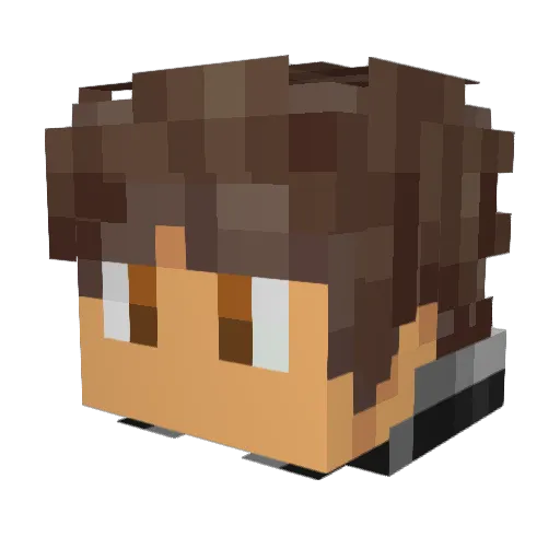 Slathbog Minecraft avatar head, 3D render