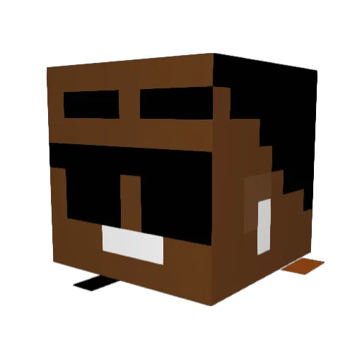 SlattMahomes Minecraft avatar head, 3D render