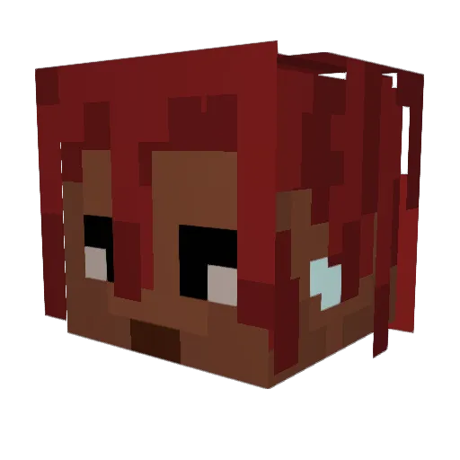 Slattt Minecraft avatar head, 3D render