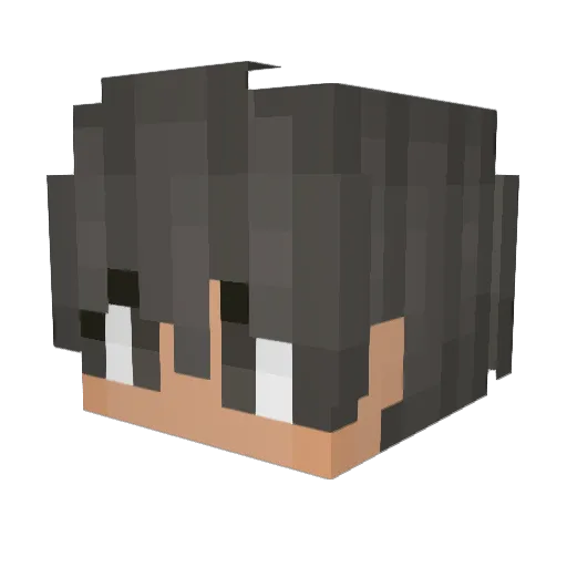 SlauYin_ Minecraft avatar head, 3D render