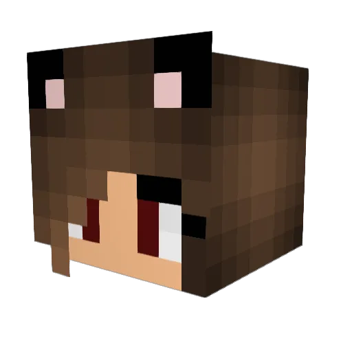 Slaughtergasmic Minecraft avatar head, 3D render