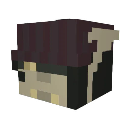 SlautrdPiszDoll Minecraft avatar head, 3D render