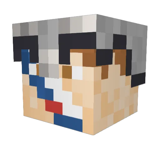 SlavChaN Minecraft avatar head, 3D render