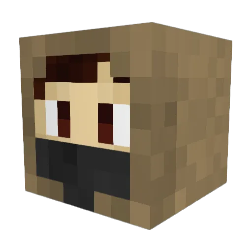 SlavOnMyMob Minecraft avatar head, 3D render