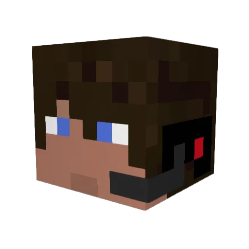 Slavapat5 Minecraft avatar head, 3D render