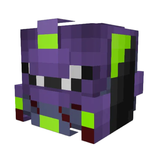 Slavbg Minecraft avatar head, 3D render