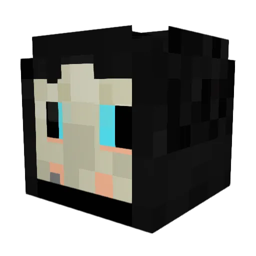 Slave052 Minecraft avatar head, 3D render
