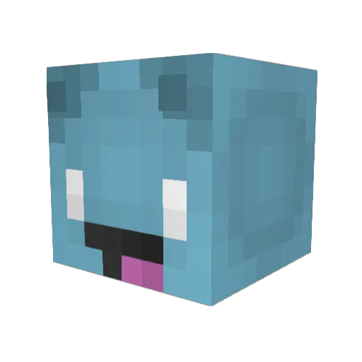 SlaveFoundation7 Minecraft avatar head, 3D render