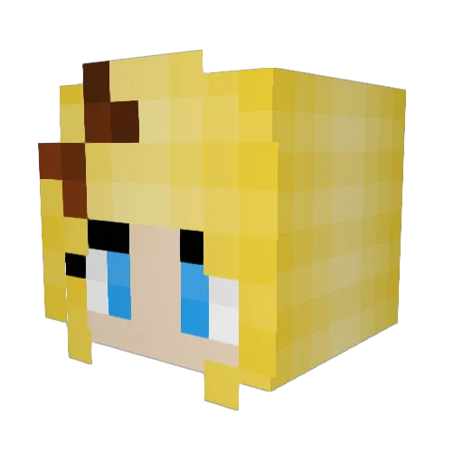 SlaveOwnership Minecraft avatar head, 3D render
