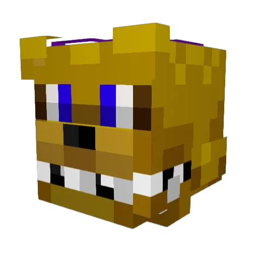 Slave_Zero Minecraft avatar head, 3D render