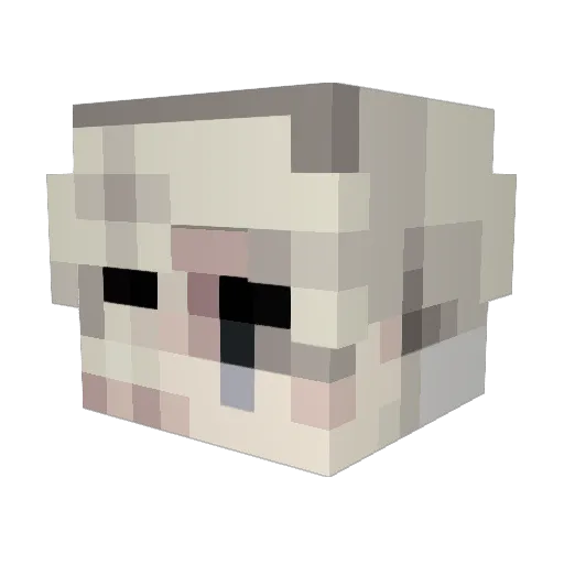 Slavian Minecraft avatar head, 3D render