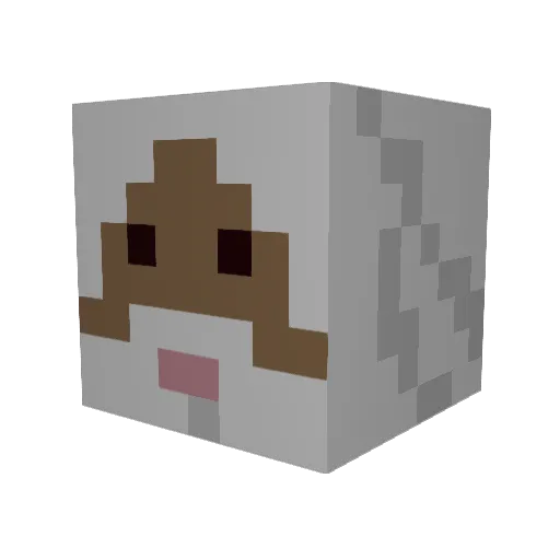 SlavicDunce Minecraft avatar head, 3D render