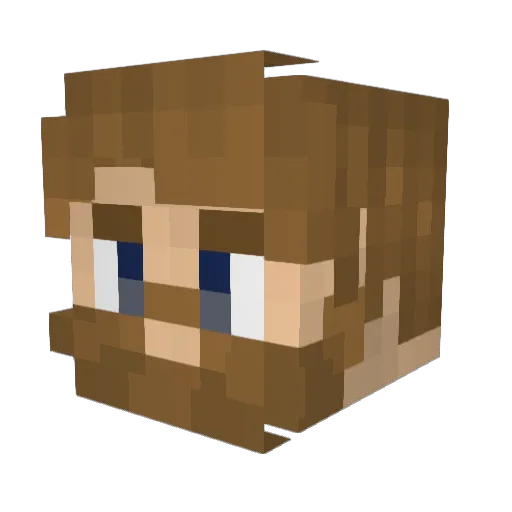 SlavicIsMe Minecraft avatar head, 3D render