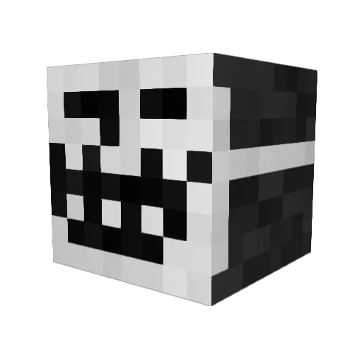 SlavikSenpai Minecraft avatar head, 3D render