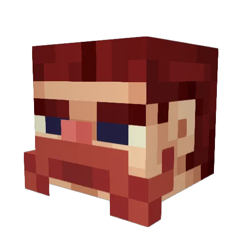 Slavik_hom Minecraft avatar head, 3D render