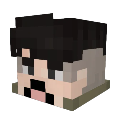 Slavsten Minecraft avatar head, 3D render