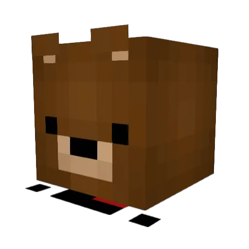 Slavvman Minecraft avatar head, 3D render