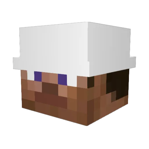 Slavxz Minecraft avatar head, 3D render