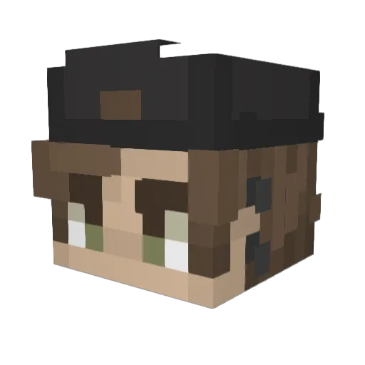 Slawomir Minecraft avatar head, 3D render