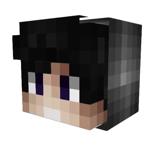 Slawzz Minecraft avatar head, 3D render