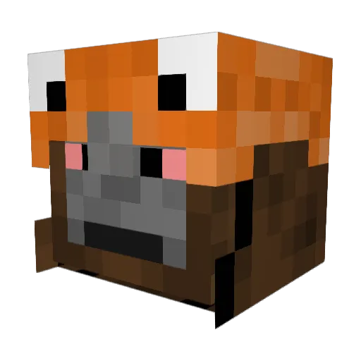 Slaxieeee Minecraft avatar head, 3D render