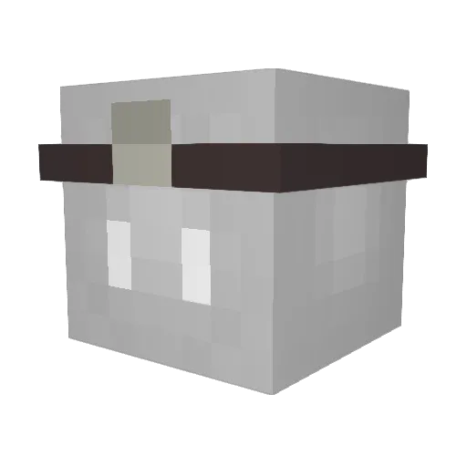 Slaxo Minecraft avatar head, 3D render