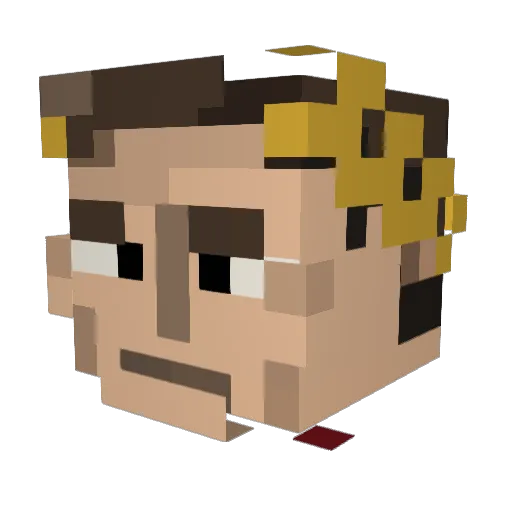 Slay3rFR Minecraft avatar head, 3D render