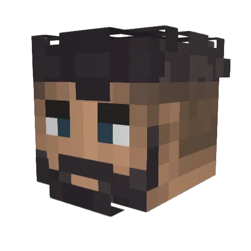 Slay3rIQ Minecraft avatar head, 3D render