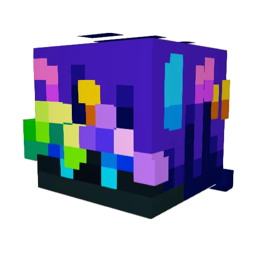 SlayCo_ Minecraft avatar head, 3D render
