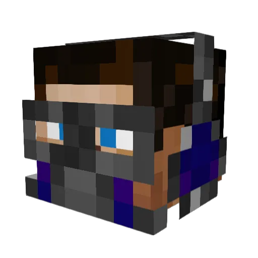SlayE51 Minecraft avatar head, 3D render