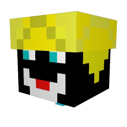 SlayatHomeMom Minecraft avatar head, 3D render