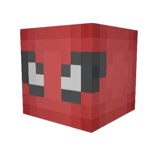 Slayblr Minecraft avatar head, 3D render