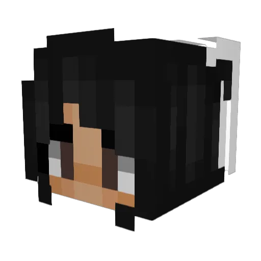 SlaydriGaming Minecraft avatar head, 3D render