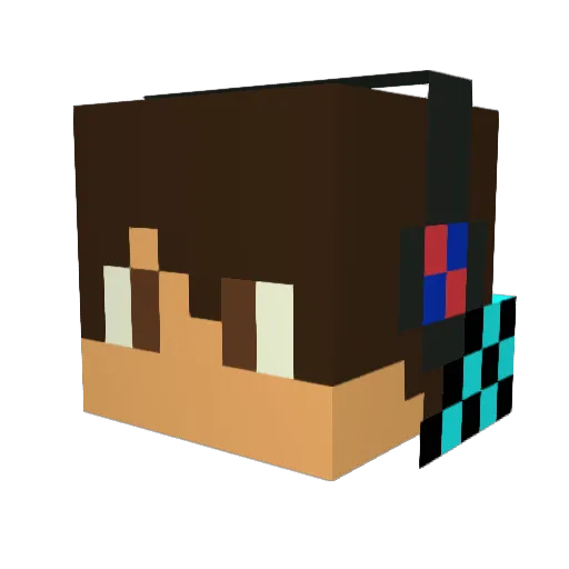 Slayer6 Minecraft avatar head, 3D render