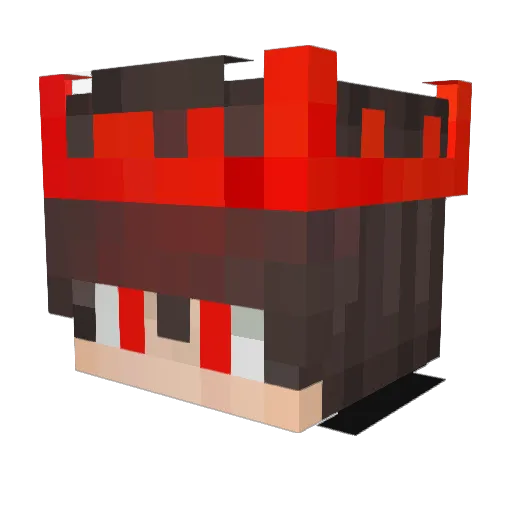 Slayer8s Minecraft avatar head, 3D render