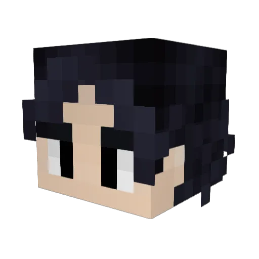 SlayerAkashi Minecraft avatar head, 3D render