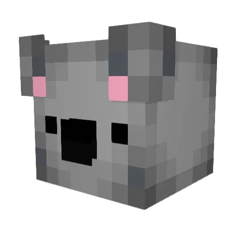 SlayerBearMine Minecraft avatar head, 3D render