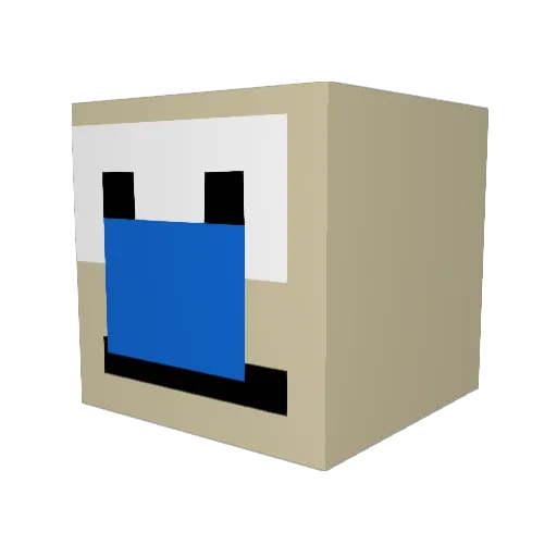 SlayerNoch Minecraft avatar head, 3D render